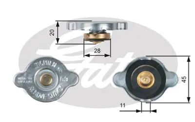 MANDO DC253301R000 Radyatör Kapagı GM 2143079901, GM 214307995B, GM 214307996E, GM 2143095F0C, GM 21430F990B, GM 21430HC000, GM 21430O1F00, GM 21430O1F01, GM 31430O1F01, GM 317120F000