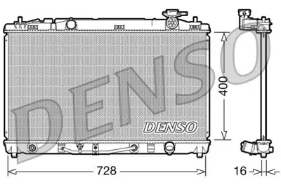 DENSO DRM50042 Su Radyatörü GM 16400/28630