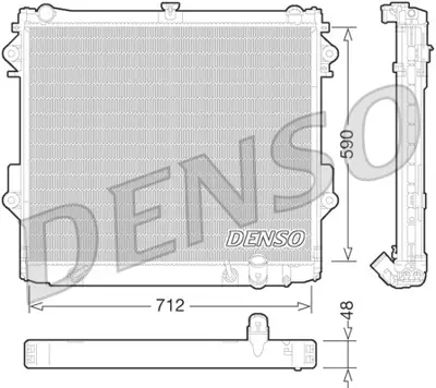 DENSO DRM50074 Su Radyatörü GM 16400/50380