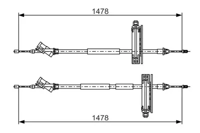 BOSCH 1987477932 El Fren Telı Arka GM 3S41/2A603/CB