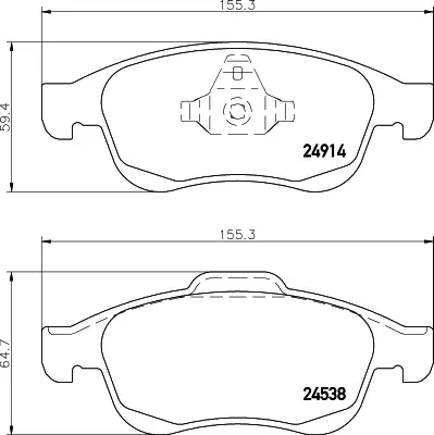 AXAM AX-02-03-01-4012 Disk Balata Ön Ax-02-03-01-4012 Fluence (10-) Megane-Iıı (09-) Duster 1.5 Dcı GM 4106000Q1L, GM 410601306R, GM 410605961R, GM 410607115R, GM 440603905R, GM 4168352, GM 4397952, GM 4106000Q1C, GM 4106000Q1B, GM 440607115R