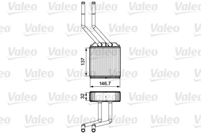 KALE 0288892AB Kalorifer Radyatörü 0288892ab T15 2sıra Alb Sistem Klimasız GM 4042575, GM YC1H18476AA, GM YC1H18476AB, GM YC1H18B539AA, GM YC1H18B539BA, GM 4166487, GM 4042576, GM VP6C1H18476AB, GM YC1H18B539BB, GM 4041957