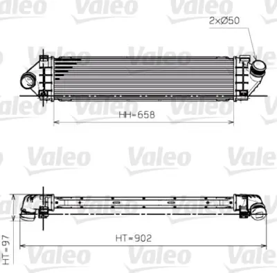 FORD 6G91 9L440 AF Turbo Radyatörü GM 1423852, GM 1429406, GM 1594851, GM 1742060, GM 1746975, GM 30671324, GM 31338471, GM 6G919L440AF, GM 6G919L440FB, GM 6G919L440FC