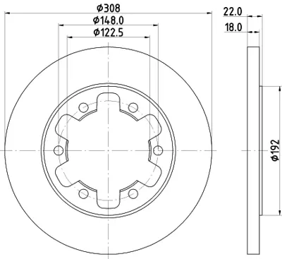 FORD KK31 2A315 BB Fren Dıskı Arka GM 1815600, GM BK312A315BD, GM 2226521, GM KK312A315BA, GM 2527114, GM KK312A315BB, GM CK4Z2C026D, GM 5K0698231, GM 5K0698231A, GM 1916327