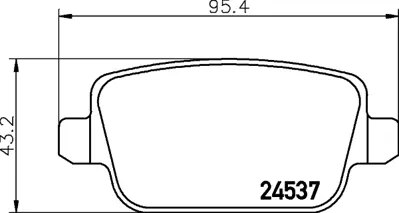 FORD 6G91 2M008 GF Fren Balatası Arka GM 6G912M008GF