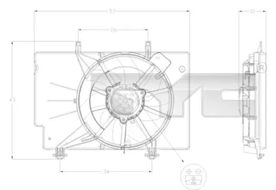 FORD G1B1 8C607 AB Fan Motoru GM GK318C607AB,G1B18C607AB