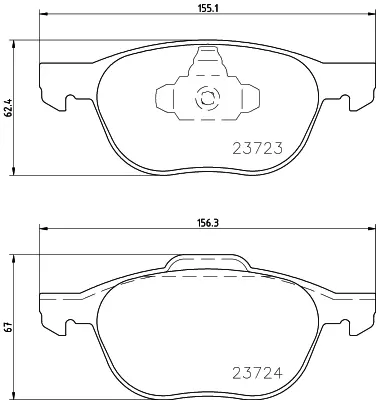 FORD 3M51 2K021 AB Ön Dısk Balata Rwd GM 3M512K021AB