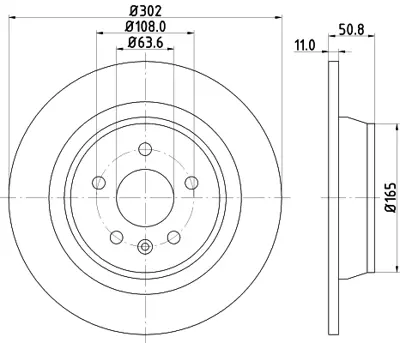 FORD MEGG9J 2A315 AA Fren Dıskı Arka GM MEGG9J2A315AA