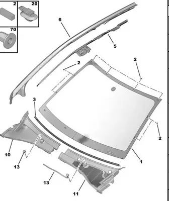 PSA 1623573880 Ön Cam GM 1623573880, GM 8116NS, GM 8116QJ, GM 8116SN, GM 8116VK