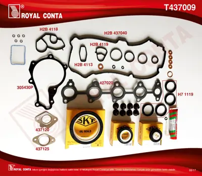 ROYAL CONTA T437009 Takım Conta GM 2S6Q6008