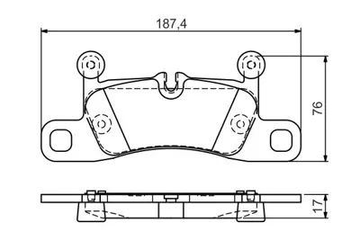 VALEO 670387 Fren Balatası Arka GM 7P0698451