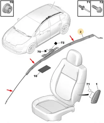 PSA 8331.33 Yan Perde Hava Yastıksol GM 833133