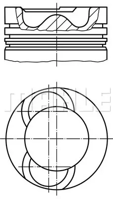 FEDERAL-MOGUL MOTORPARTS 87-72501 STD Pıston+segman GM 076107065C