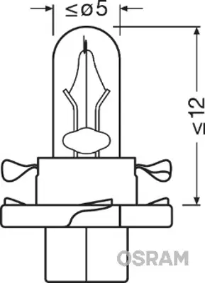 OSRAM 2452MFX6 Ampül