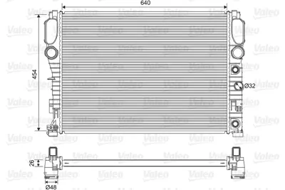 BEHR CR 513 000S Su Radyatörü GM 2115000102, GM 2115001302, GM A2115000102, GM A2115001302, GM 2115003702, GM A2115003702, GM 2105000003, GM 2105000903, GM 2115000103, GM 2115000802