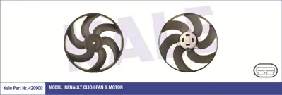 KALE 420900 Fan Motoru GM 7700784652