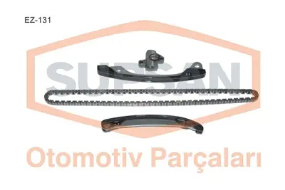 SUPSAN EZ-131 Zincir Seti Ez131 Megane-Iıı 1.4tce 16v GM 13021ED000, GM 13021EE50A, GM 130249082R, GM 13028ED000, GM 130851HC2A, GM 130915H60A, GM 130C12345R, GM 150A03349R, GM 130915H60AS1, GM 130C12345RSK