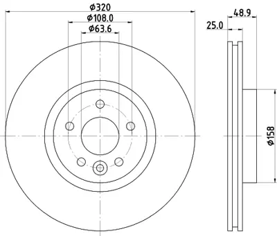 FORD DV61 1125 FA Fren Dıskı Ön GM DV611125FA