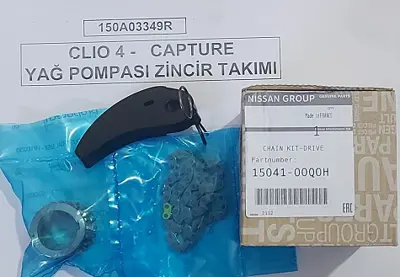 RENAULT 150A03349R Yağ Pompa Zinciri (26 Bakla) 150a03349r Clıo Iv Captur 0.9 Tce H4b 15041-00q0h GM 13021ED000, GM 13021EE50A, GM 130249082R, GM 13028ED000, GM 130851HC2A, GM 130915H60A, GM 130C12345R, GM 150A03349R, GM 1504100Q0H, GM 1302800Q0J