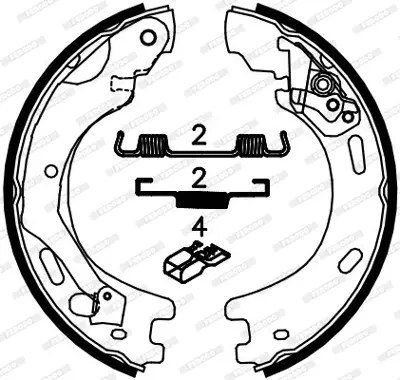 FERODO FSB4062 El Fren Balatası GM LR025151, GM LR031947, GM LR021877, GM SMB500070, GM SMB000138, GM SMB000137, GM LR020492, GM SFS500012, GM SFS500010, GM SFS500011