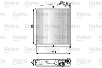 BEHR AH 192 000P Kalorıfer Radyatörü GM 30767275, GM LR002632, GM 6G9N18D557BA, GM 6GN9N18N557BA, GM 8FH351315541, GM 73645