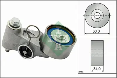 INA 531 0655 20 Trıger Gergı Rulmanı GM 13033AA000, GM 13033AA001, GM 13033AA002, GM 13033AA040, GM 13033AA042, GM 13033AA041, GM 13033AA050, GM 13028AA102, GM 13028AA101, GM 13085AA101