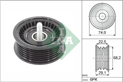 INA 532 0784 10 V Kayıs Gergı Rulmanı GM 2762020119, GM A2762020119, GM 1465253, GM 1555720, GM 5M5Q19A216DC, GM 5M5Q6C344AA, GM 31272239, GM 1350032, GM 1364675, GM 6L2Z6B209B