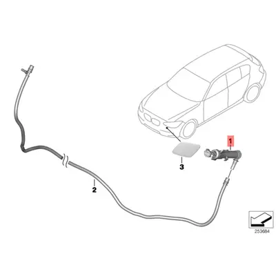 BMW 61677380422 Sağ Ön Cam Su Fiskiye Memesi GM 61677380422