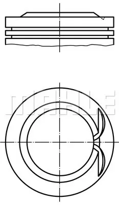 FEDERAL-MOGUL MOTORPARTS 87-72151 050 Pıston+segman GM 04E107065BC