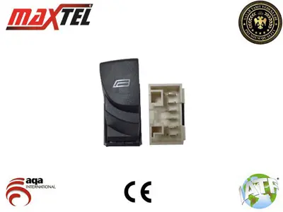 MAXTEL 18205044 Cam Kaldırma Anahtarı Dış Ön Sol Fıat Ducato (244) (02-06)  Peugeot Boxer (244) (02-) Peugeot Boxer (U9) (06-)  Cıtroen Jumper (U5) (02-06) Cıtroen Jumper (U9) (06-16) 6 Pın Turuncu Işık 735315616 6554T5 735315616PART 6554T5PART 735536945 12367480