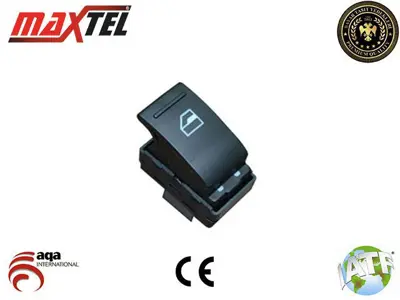 MAXTEL 18206010 Cam Kaldırma Anahtarı Ön Sağ Vw Transporter T5 (7h, 7e) (03-09) Vw Transporter T6 (Sf, Sg) (15-) 4 Fişli 7E0959855 7E09598559B9 7E0959855D