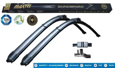 MAXTEL 12102353 Silecek Süpürgesi Ön Araca Özel Cıtroen C5 (X3) (04-08) Cıtroen C5 (X4) (01-04)  Ford C-Max (12-18)  Bmw X3 F25 (10-17) Bmw X4 F26 (13-18)  Volvo S40 Iı (04-12) Volvo V50 (04-12) Valeo Tıp  Muz Tipi 2619 650mm480mm 119390 119393 1537074 30699635 31333379 31333381