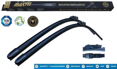 MAXTEL 12133651 Silecek Süpürgesi Ön Araca Özel Land Rover Dıscovery V (Lr,B6) (17-) Land Rover Range Rover Iv (Lg) (16-) Land Rover Range Rover Sport Iı (Lw.494) (16-) Muz Tipi 2420 600mm500mm 3397014315