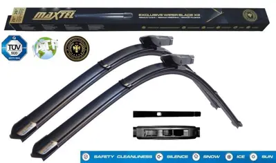 MAXTEL 12104102 Silecek Süpürgesi Ön Araca Özel Renault Megane Iı (02-08) Renault Megane Iv (15-) Renault Talısman Lp, Kp (15-) Muz Tipi 2418 600mm450mm 7701063736 7701063733 288909270R 288907815R 288907739R 288906926R 7711421438 8P1955426F 8V1955426 61612158219