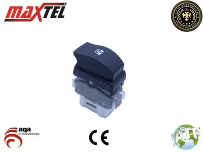 MAXTEL 18204024 Cam Kaldırma Anahtarı Arka Renault Laguna Iı (01-07) Renault Megane Iı (02-08) 6 Fişli 8200002451 8200174306 8200220510 8200315024 8200315029 8200108274 8200214936