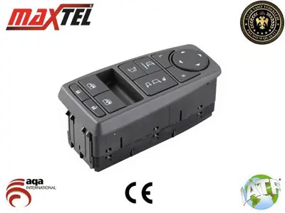 MAXTEL 18227092 Cam Kaldırma Anahtarı Sol Man Tgs (07-) Man Tgx (07-) 22pın Turuncu Işık 81258067092 81258067107