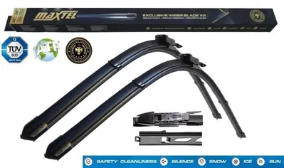 MAXTEL 12109407 Silecek Süpürgesi Ön Araca Özel Bmw 5 Seri E60-E61 (03-10) Bmw 6 Seri E63-E64 (04-10) Muz Tipi 2423 600mm575mm 61610421055 61610431438 61617049186 61617049187 61610431438RHD 61617049186RHD 61617049187RHD 61617177373 61617177374 6272302