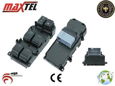 MAXTEL 18212017 Cam Kaldırma Anahtarı Ön Sol Honda Accord Vııı (Cu) (08-) 37pın Yeşil Işık 35750TBOH03