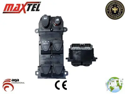 MAXTEL 18212003 Cam Kaldırma Anahtarı Ön Sol Honda Cıvıc (Fa) (06-11) 22pın Yeşil Işık 35750SNAA13