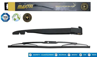 MAXTEL 12611242 Arka Silgi Kolu Ve Silecek Peugeot Partner (M4) (97-08)  Cıtroen Berlıngo (M59) (02-11) Fıskiyeli 400mm 75528558 9865024U 9865228U 1272789 6423G8 6426SH 643043 643096 6426SF 1272976