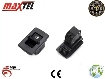 MAXTEL 18206038 Cam Kaldırma Anahtarı Sağ Vw Beetle (9c1, 1c1, 1y7) (98-) 4pın Kırmızı Işık 1C0959855 1C0959855A 1C0959527A