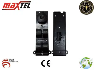 MAXTEL 18202007 Cam Kaldırma Anahtarı Ön Sol Ford Focus C-Max (Cap) (03-) Ford Focus Iı (04-12) Yeşil Işık 14pin 1223147 1224615 1254872 1306548 1360900 1473748 3M5T14A132AB 3M5T14A132AC 3M5T14A132AD 3M5T14A132AE