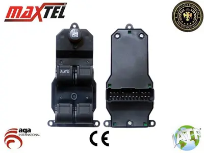 MAXTEL 18212007 Cam Kaldırma Anahtarı Ön Sol Honda Cıty (05-08) Honda Cıvıc Vıı (Em, Ep, Es, Ev) (01-) Honda Cr-V (Rd7) (02-06) Honda Fıt (Gd) (02-09) Honda Jazz (Gd) (02-09) 20pın 35750SAEP03 35750S5AA01