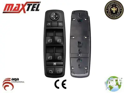 MAXTEL 18208190 Cam Kaldırma Anahtarı Ön Sol 3pın Mercedes Gl Seri W164 (06-) Mercedes Ml Ser, W164 (05-) Mercedes R Seri W251 (05-17) Ayna Katlamasız  Perdeli Fonks. Sarı Işık 25183001909051 2518300190 A25183001909051 A2518300190 2518300090 A2518300090