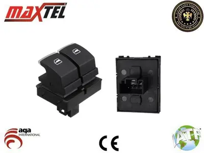 MAXTEL 18206023 Cam Kaldırma Anahtarı Ön Sol Vw Amarok (2h,S1) (10-16) Vw Caddy Iv (15-17) Vw Golf V (1k) (06-08) Vw Jetta Iıı (1k2) (06-10) Vw Polo Vı (6c1) (09-17) Vw Transporter T6 (Sf, Sg) (15-) 4pın Kırmızı Işık 5K3959857 5K3959857B 5K3959857C 5K3959857A 5K3959857CXSH 5K3959857BXS 5K0959857