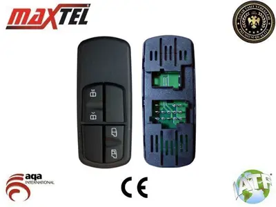 MAXTEL 18208103 Cam Kaldırma Anahtarı Ön Sağ Ağır Vasıta Mercedes Atego (98-04) Mercedes Atego 2 (04-) Mercedes Axor (02-12) Mercedes Axor 2 (11-) 13 Fiş Yeşil Işık A0045452013 A0055451113 15452013 25452013 35452013 45452013 55451113 A0015452013 A0025452013 A0035452013