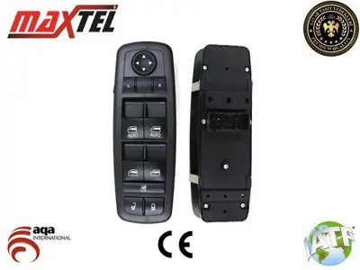 MAXTEL 18232235 Cam Kaldırma Anahtarı Ön Sol Chrysler 300c (12-) 11pın Mavi Işık 68262253AA