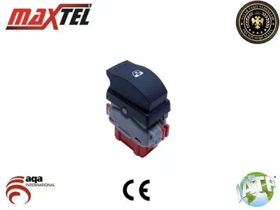 MAXTEL 18204452 Cam Kaldırma Anahtarı Sol Tekli Renault Master Iı (98-08) 6 Fişli 93180110 8200199518 8200502452 4415169