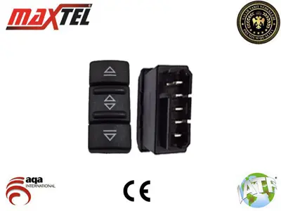 MAXTEL 18204339 Cam Kaldırma Anahtarı Ön Sol Renault 19 (88-95) 7700817339 2556100QAD