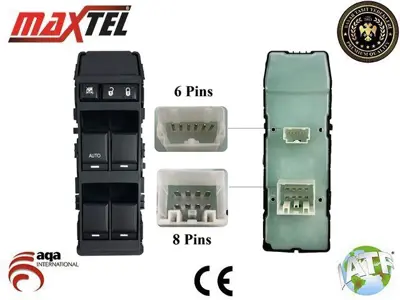 MAXTEL 18234736 Cam Kaldırma Anahtarı Ön Sol Jeep Commander (Xk) (05-) Xh Jeep Grand Cherokee (Wh,Wk) (05-11)  Chrysler 300c (04-10)  Dodge Avanger (07-) Dodge Charger (11-) 14pın 4602781AA K04602736AA 4602736AA K04602781AA